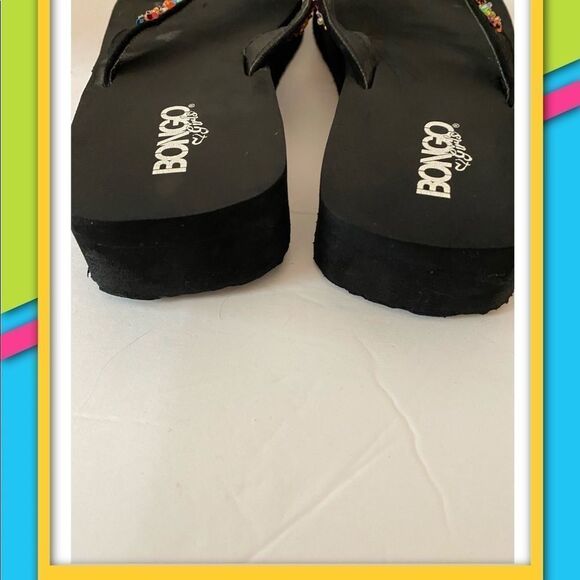 Bongo Girl’s Sequin Rhinestone Flip Flop Sandals 4 - Picture 5 of 6